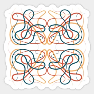 Shuffle pattern Sticker